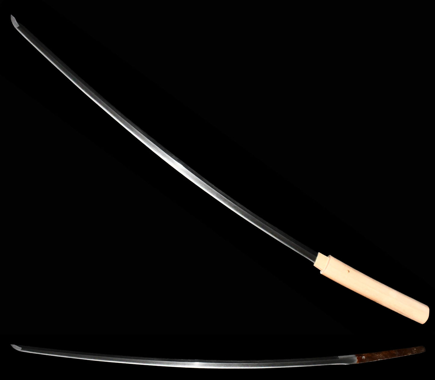 刀 □□景光 吉光(真鍮貼付)赤茶塗打刀拵(保存会鑑定書付) Katana Kagemitsu Yoshimitsu(Brass Paste) 品番:MB048