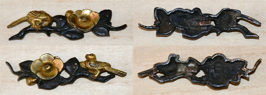 Tsubaki Koukoukoul figures Menu Kyokuto Preservation Save Booler Appraisal Menuki (Camellia and Bird) (Kyou-Kanagushi)