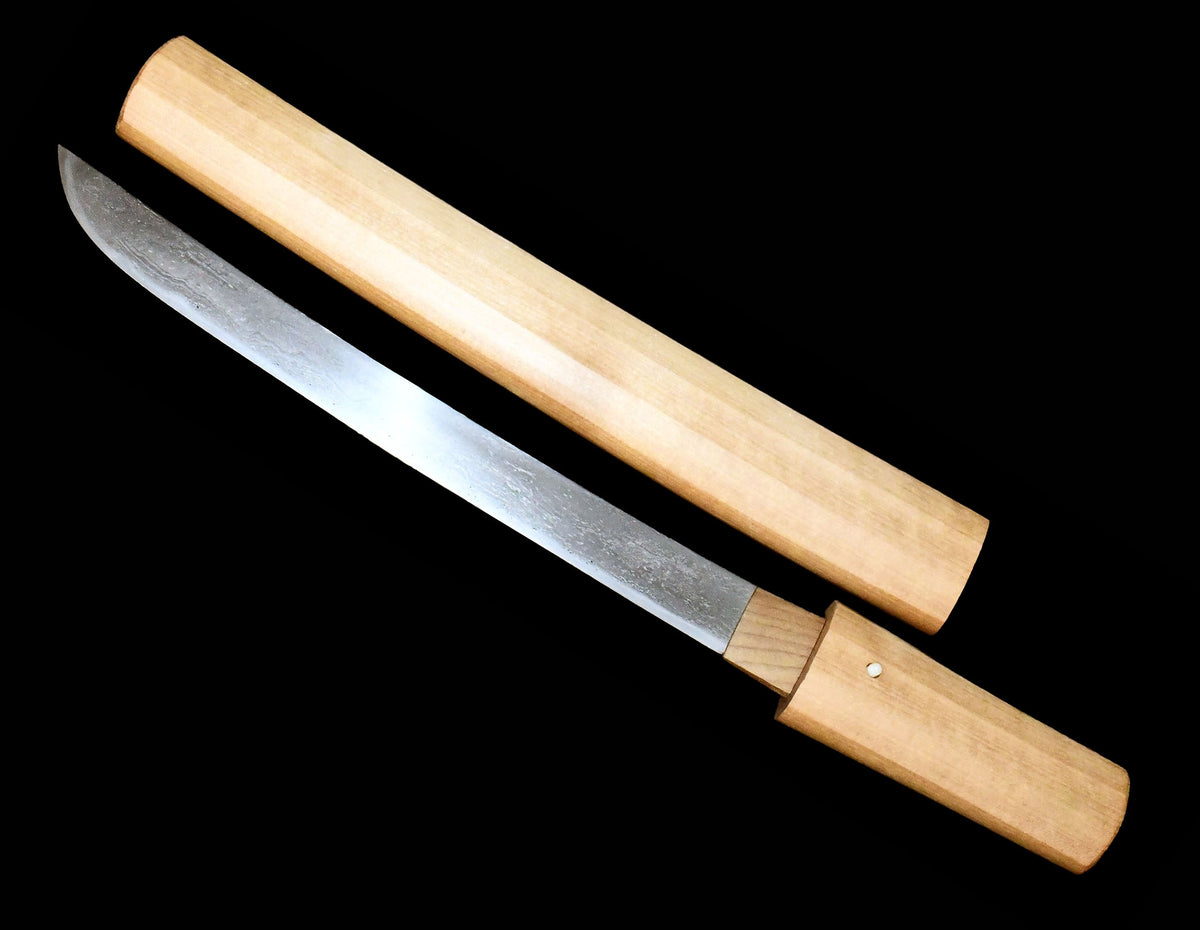 短刀　無銘（海部）保存刀剣鑑定書　鶴足皮鞘拵付 Tantou　No signature　Kaifu ［NBTHK： Hozon］ 品番：ＴＡ００８