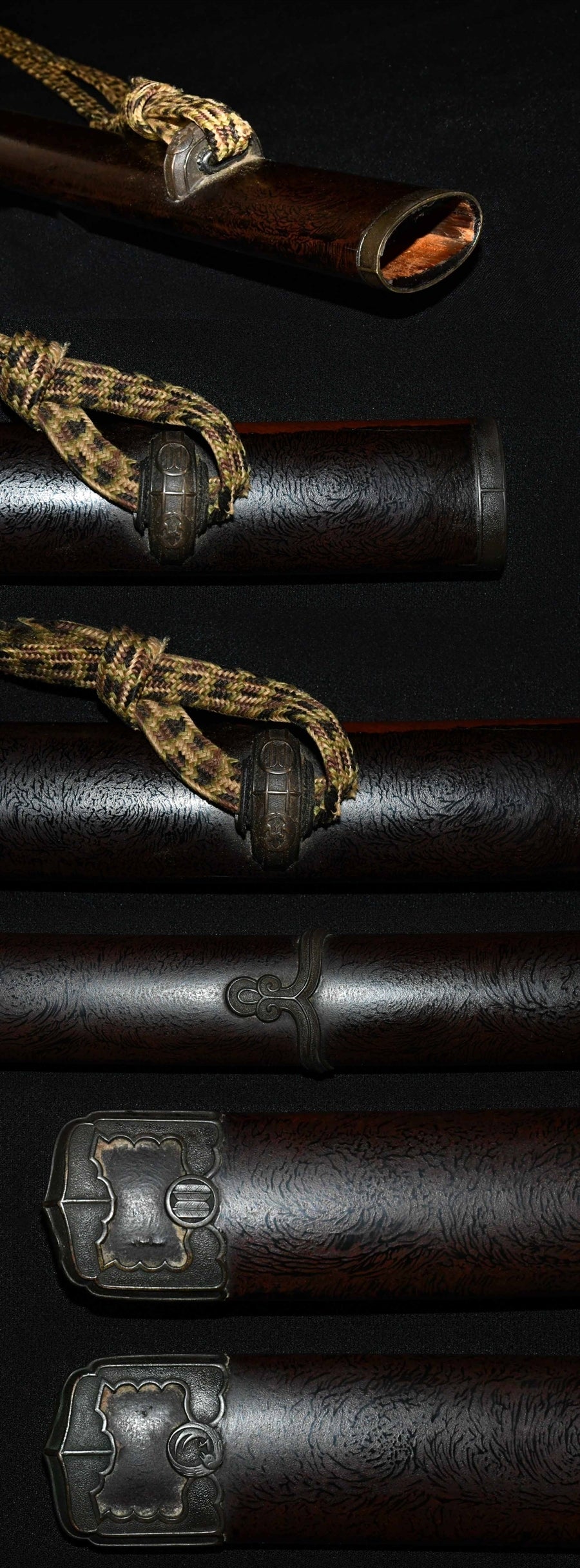 Black lacquered roasted sheathed sword Kosekosei coat -gear molding masonami Nori Tanzhira Yoshimoto (Hanoshi) Saving sword braid gear certificate KOSHIRAE (Tankasai Motoaki) [NBTHK: TOKUBETSU HOZON] Part number: KO001
