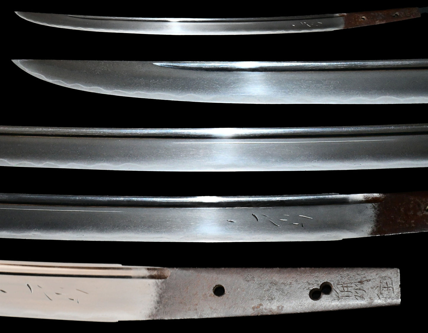 脇指　無銘　備州住（以下切）（法華）応安（以下切）特別保存刀剣鑑定書 Wakizashi No signature Bishu sumi hokke ouan ［NBTHK：Tokubetsu Hozon］ 品番：ＷＡ０４０
