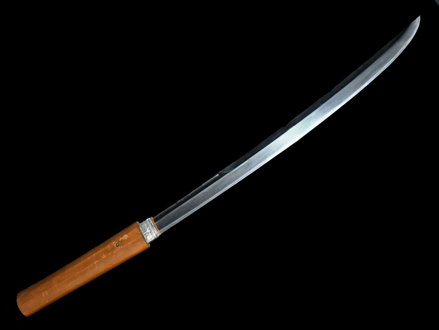 薙刀直し脇指　無銘　（古金剛兵衛）（切付銘）月　特別保存刀剣鑑定書 Naginata naoshi wakizashi  No signature (Kokongouhe) (kiritsuke mei)　Tsuki ［NBTHK：Tokubetsu Hozon］ 品番：ＷＡ０３８