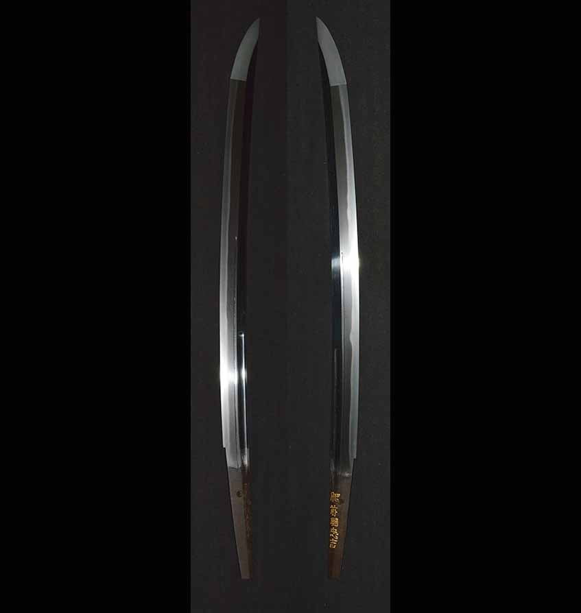 (Cutting gold powder inscription) Tadayoshi Hizen Kuni (Cutting Encyclopedia) Lord Village Residents Hidemasa Hidemasa Swordsman Wakizashi (HIZENKOKU TADAYOSHI) (Omura-jyuunin-Masahide)