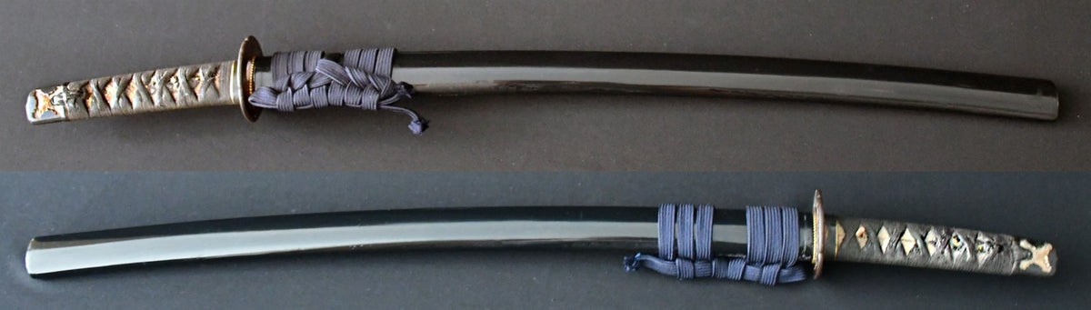 脇指　河内大掾藤原義植　越前住　保存刀剣鑑定書 Wakizashi Kawachi－daijo Fujiwara Yoshitane Echizen-sumi ［NBTHK: Hozon］　品番：ＷＡ０３３